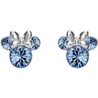 Disney Silver Minnie Blue Crystal Birthstone Stud Earrings - December - F6786