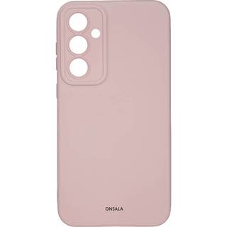 ONSALA Phone Case with Silicone Feel Chalk Pink - Samsung S23 FE 5G