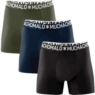 Heren 3-pack Boxershorts Effen