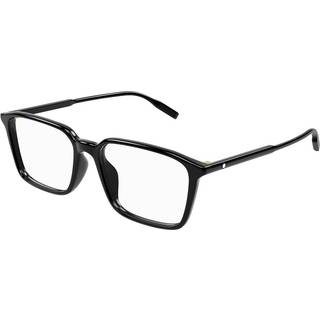 Montblanc MB0293OA Asian Fit 001 54 Briller Mænd Black - Black - 54mm