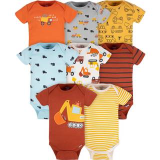 Gerber Baby Boy's 8-Pack Kortrmede Onesies Bodysuits Transport Zone 6-9 mneder