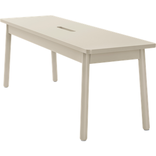 KINNA bænk 120 cm - Beige