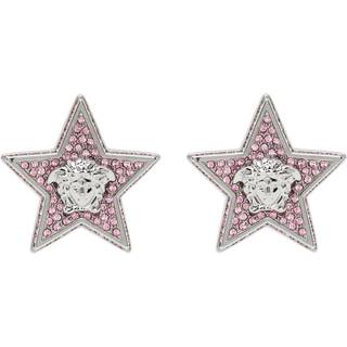 Versace Medusa embellished earrings - pink - One Size