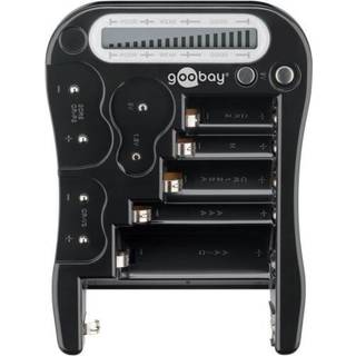Global Goobay LCD Batteritester, sort 4040849648892