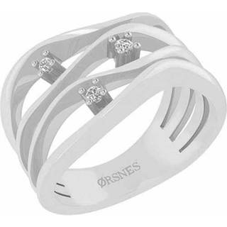 14 Karat Hvidguld Ring fra Henrik Ørsnes Design med Diamanter 0,05 Carat W/SI