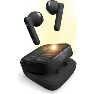SBS Kobo Solar Twin Bluetooth In-Ear Høretelefoner m. Solcelleopladning - Sort