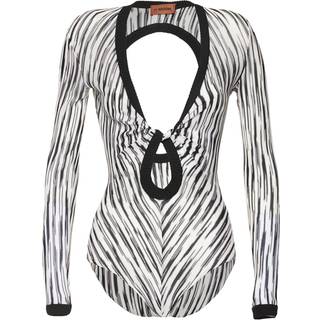 Missoni Space-dyed cutout bodysuit - black - XL