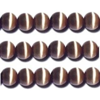 4mm Cat's Eye Bead Strands Grade """" A """" Fiber Optic 32 Colours To V?lg imellem (m?rkebrunt)