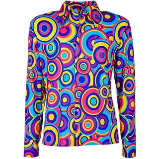 70er Groovy skjorte, Blue bubbles