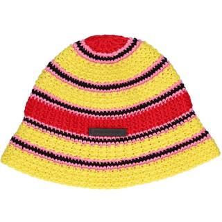 Stella McCartney Logo cotton crochet bucket hat - multicoloured - M