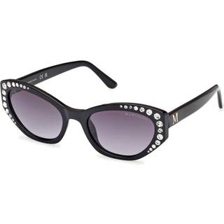 Guess by Marciano Kvinde GM00001 01B Solbriller Injiceret Sort Grå Rund Normal Skygge
