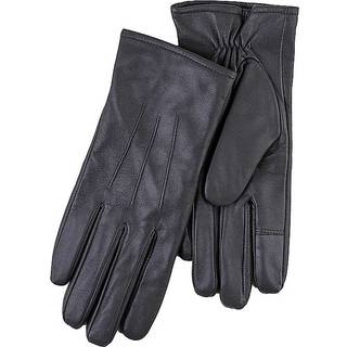 Totes Totes Grey 3 Point Smartouch Winter Leather Gloves