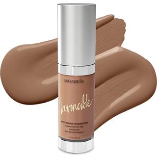 Mirabella Invincible For All HD Liquid Foundation - Anti-Aging Fuld Dkning Flydende Ansigtsmakeup - Fugtgivende Hydrating & Lightweight Foundati