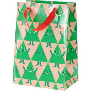 Paper Poetry Geschenktüte Tannenbäume 18x26x12cm