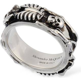 McQueen - Silver-Tone Ring - Men - Silver - 21