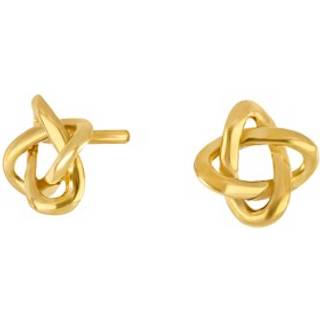 Siersbøl 8kt. guldørestikker flettede ovaler