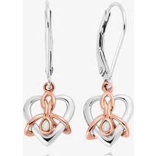 Forever Yours Sterling Silver Dwynwen Drop Earrings with Opals