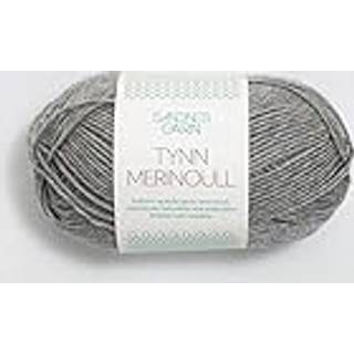 Tynn Merinoull - 1042 - Gråmelert