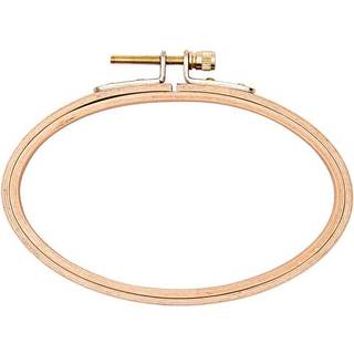 Stickring oval 9,5x14,5cm - Natur