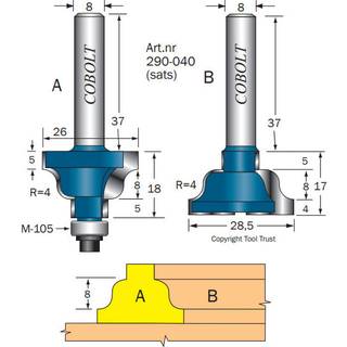 Cobolt 290-040 Sprossefræser