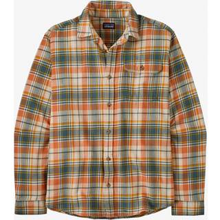 Patagonia L/S LW Fjord Flannel Shirt Skjorte Herrer størrelse XXL farve blå/grå