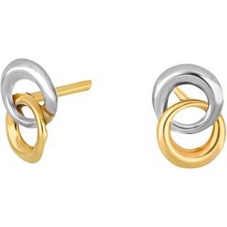 Siersbøl 8kt. guldørestikker tofarvet