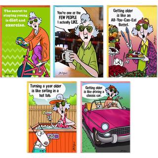 Hallmark Maxine Funny Birthday Cards -sortiment (5 kort med konvolutter)