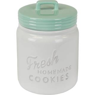 DII Kitchen Accessories Collection Ceramics Cookie Jar Aqua