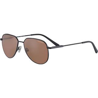 Serengeti Haywood Polarized SS543002 56 Solbriller Mænd Black - Matte Black - 56mm