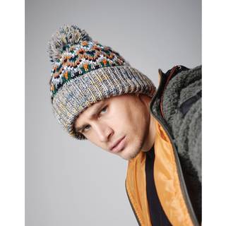 Beechfield CB458 Blizzard Bobble Beanie Liquorice Zing One Size