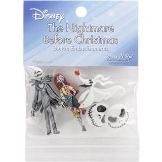 Nightmare Before Christmas Button Pack - Disney -knapper Pynt - Halloween -knapper til syning af h?ndtering af quiltning Scrapbooking - Jack Skel