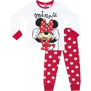 Character Character Pink Disney Minnie Mouse Long 100% Cotton Pyjama Set