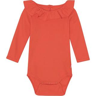 Molo GOTS Faye Babybody Red Clay 80 cm  Rød  80 cm  kvinde