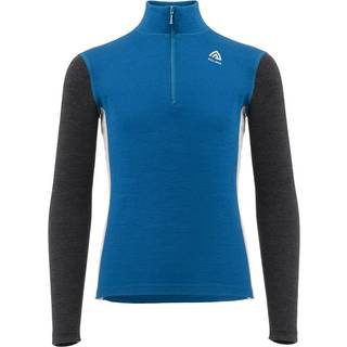 Aclima WarmWool Mock Neck Junior Corsair/Marengo/Beige Melange, Corsair / Marengo / Beige Melange, 160
