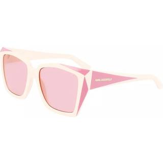 Karl Lagerfeld KL6072S 104 55 Solbriller Mænd Lyserød - Solid Ivory White Pink - 55mm