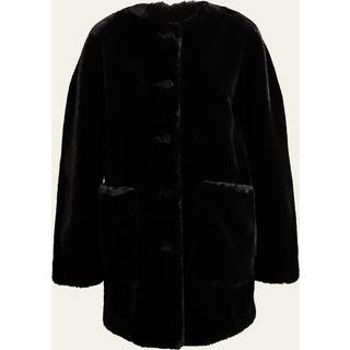 Proenza Schouler White Label Penelope faux fur coat - black - L