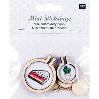 Stickringe mini rund 2 Stück