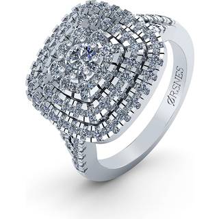14 Karat Hvidguld Ring fra Henrik Ørsnes Design med Brillanter 1,022 Carat TW/SI