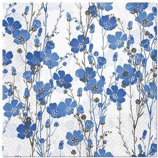 20 stk. Elegante Frokostservietter med Blomstermotiv - FSC-certificeret, 33 cm