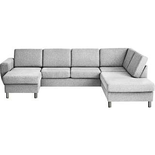 Rom Nordic venstrevendt u-sofa - lysegrå