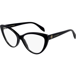 Alexander McQueen Kvinde AM0287O 001 Optiske stel Acetat Sort Cat Eye