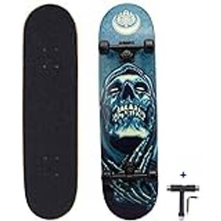 DreamBeauty 31 tum Pro Skateboard Komplett 7 lager Maple Wood Double Kick Concave Skateboards Tricks Skateboards For Teens Nybörjare Girls Boys K