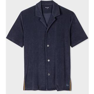 Paul Smith Short Sleeve Towel Stripe Shirt Navy