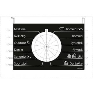 Electrolux programplade, knap, klæbestof 140201164013