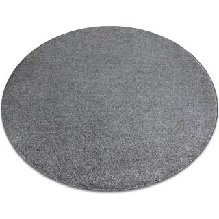 TÆPPER hjul INDUS grå 95 glat, mélange cirkel 150 cm