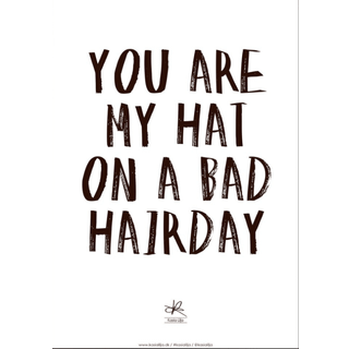 Kasia Lilja - BAD HAIRDAY - Plakat - A3