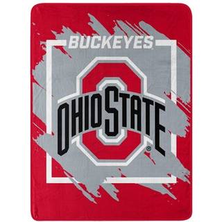 NORTHWEST ENTERPRISES NCAA 46x60 Dimensional Design Micro Raschel Throw Blanket (Ohio State Buckeyes)