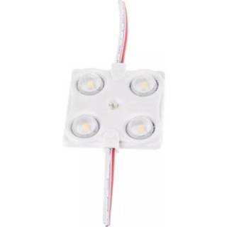 Vandtæt blå LED modul - 1,44W, IP68, 12V, Perfekt til skilte og specialløsninger - Kulør : Blå