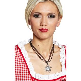 Edelweiß Kette mit Strass