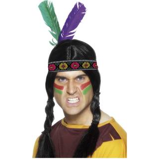 Indianer Stirnband mit 2 Federn